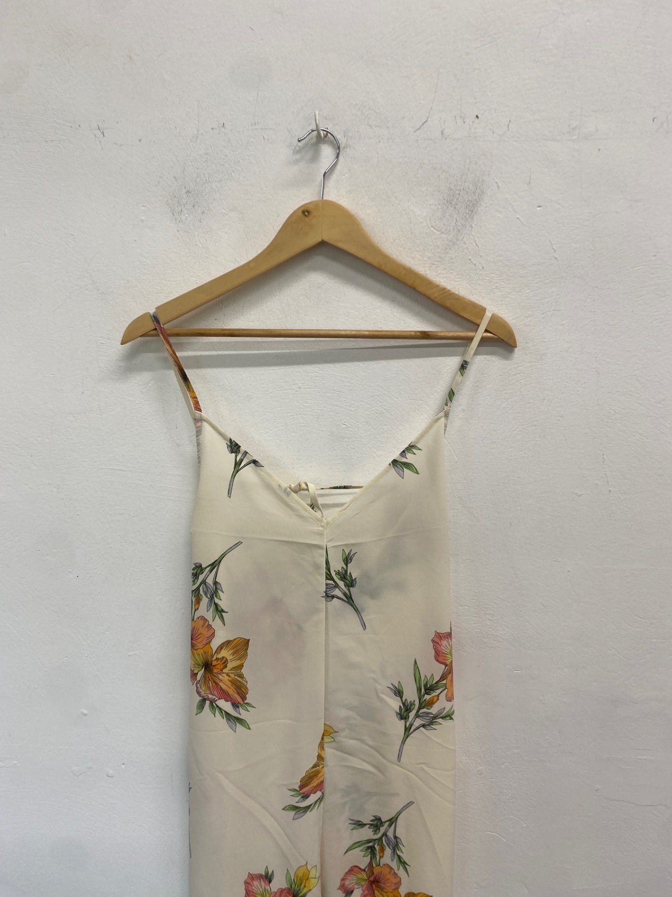 Fabulous Topshop Jumpsuit UK12 Cream floral print GC003