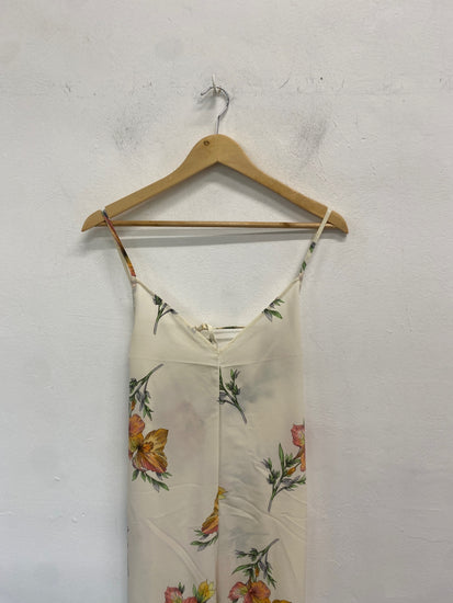Fabulous Topshop Jumpsuit UK12 Cream floral print GC003