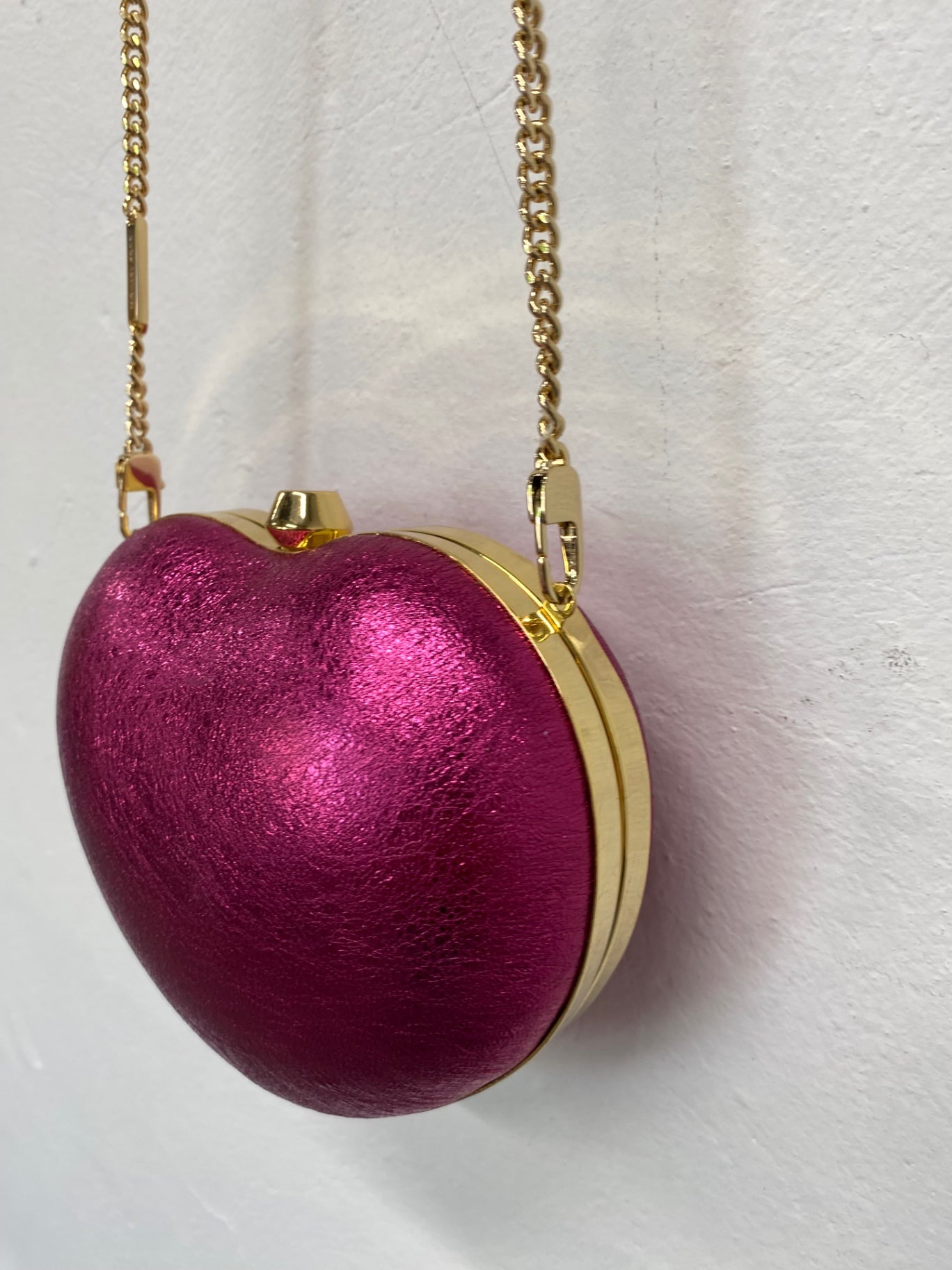 Fabulous Michael Kors Heart Handbag One size Pink shimmer gold hardware GC003