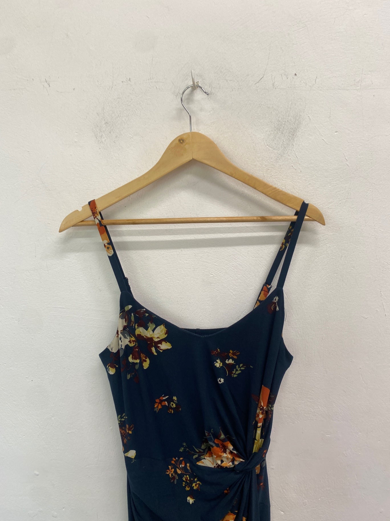 Fabulous Nine Britton Dress UK S Navy floral AM013