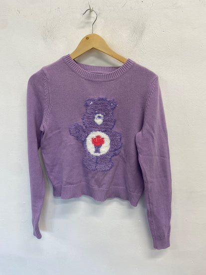 Fabulous Iron fist carebears Sweater UK M Lilac GC003