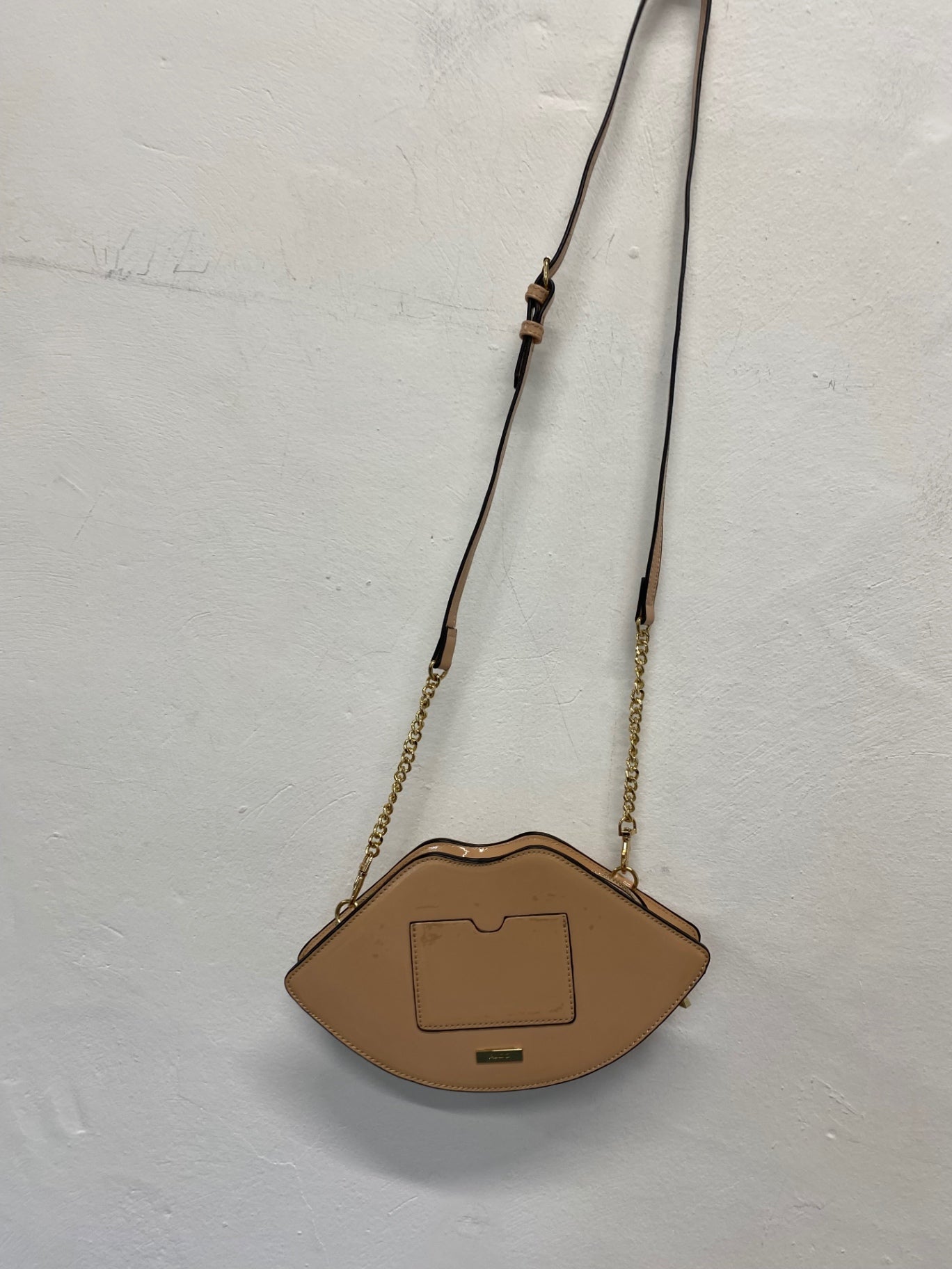 Fabulous Aldo Lips Handbag One size Beige chain handle GC003