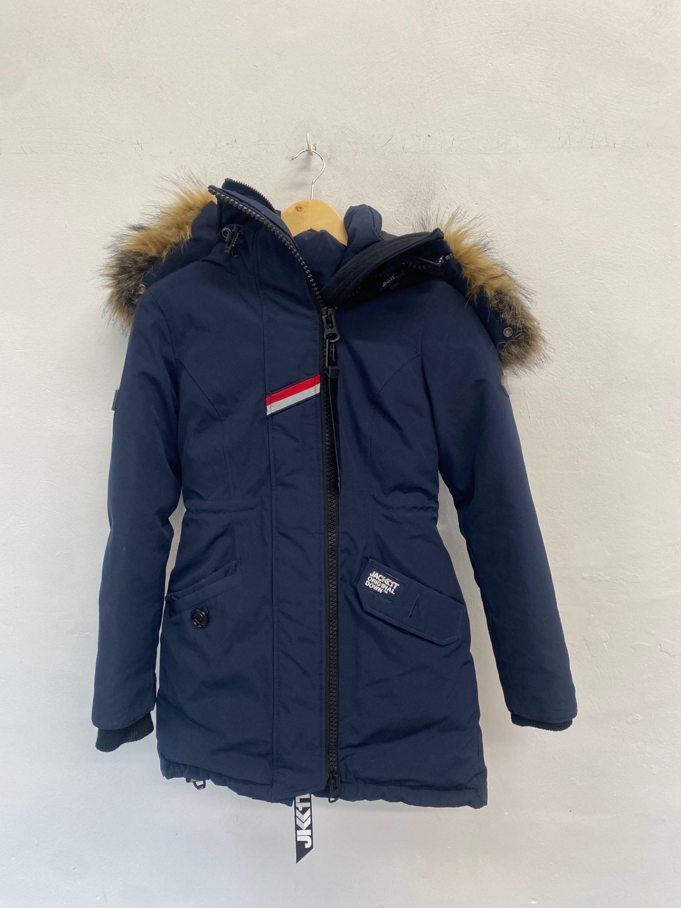 Fabulous Jack1T Winter Coat UK XS Navy Blue down VT002