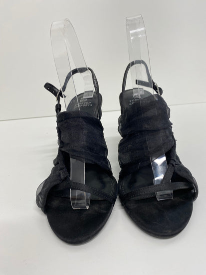 Fabulous Next Sandals UK4 Black stiletto evening party VT002