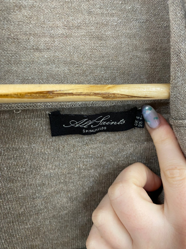 Fabulous All Saints Cardigan UK6 Beige VT002