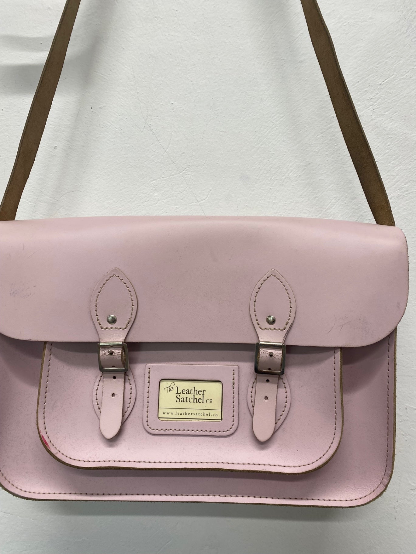 Fabulous The Leather Satchel Co Leather Satchel baby pink prepped vibes GC003