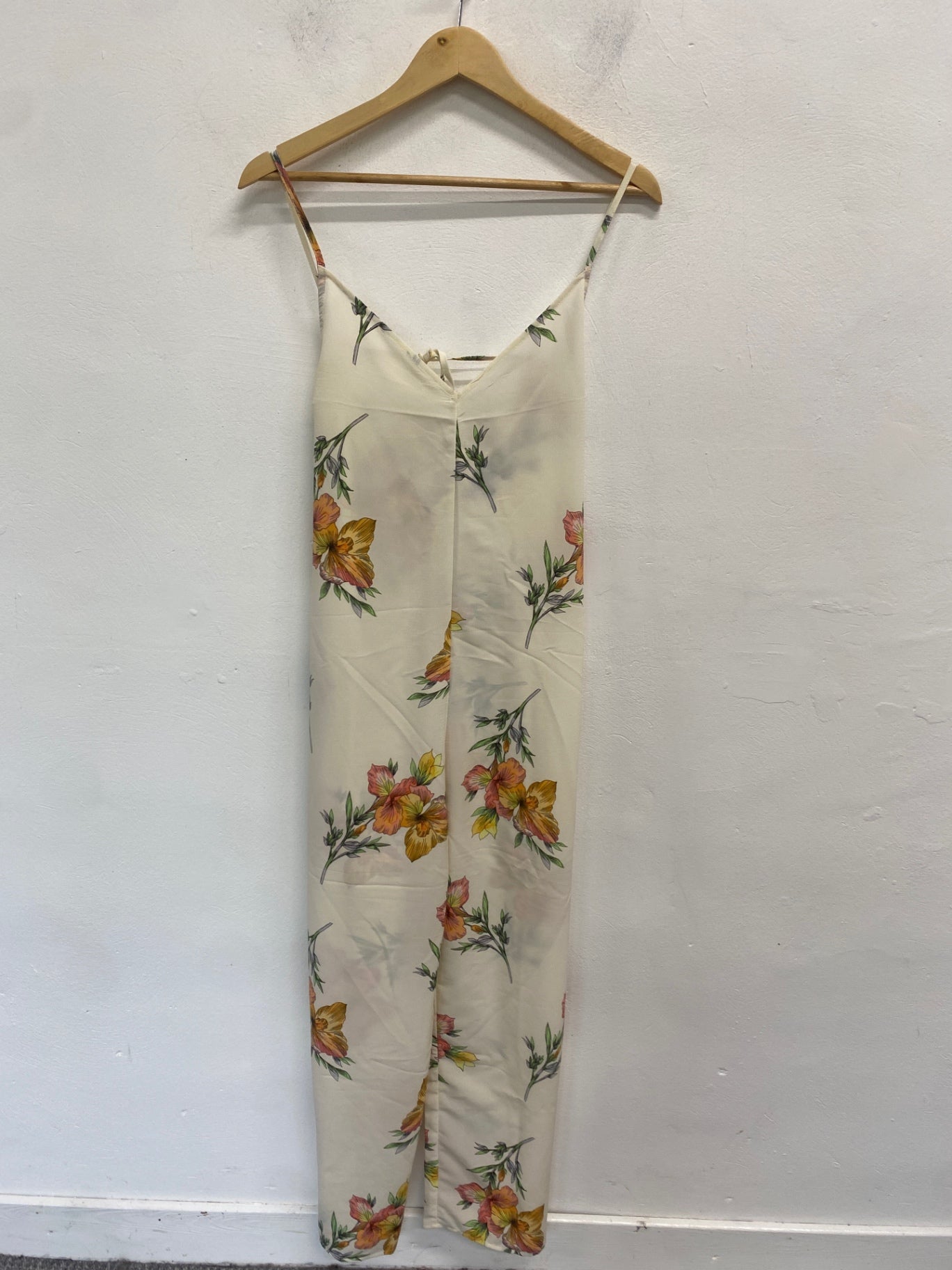 Fabulous Topshop Jumpsuit UK12 Cream floral print GC003