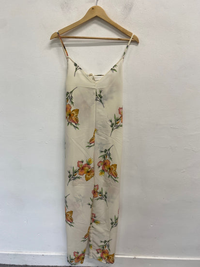 Fabulous Topshop Jumpsuit UK12 Cream floral print GC003