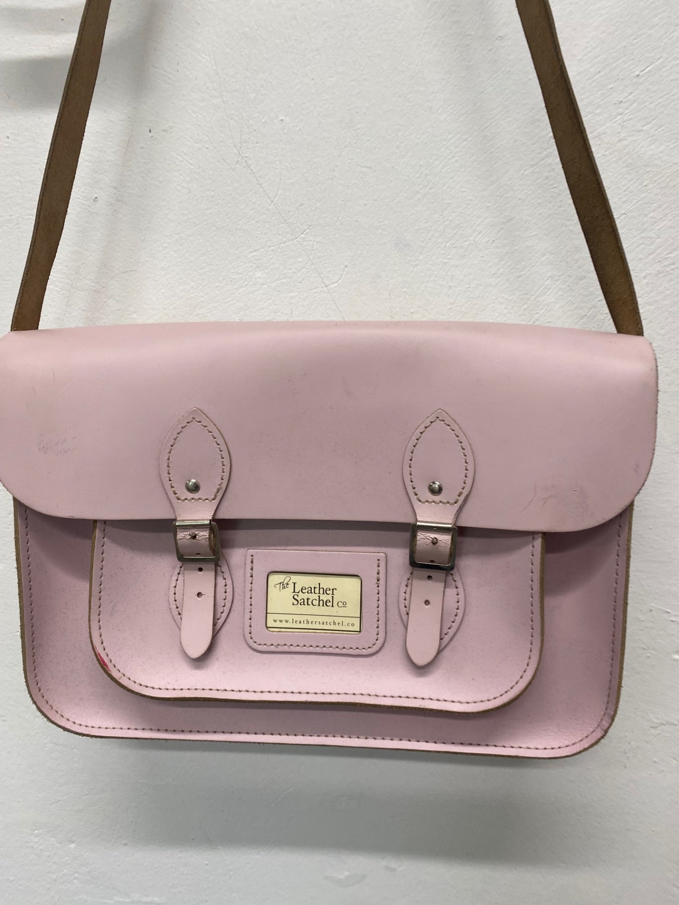 Fabulous The Leather Satchel Co Leather Satchel baby pink prepped vibes GC003