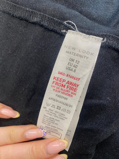 Fabulous New Look Dress UK12 Black maternity summer GC003