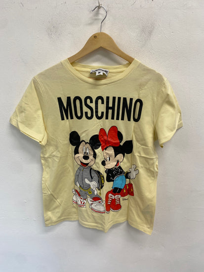 Fabulous H&moschino T-Shirt UK M Yellow Disney GC003
