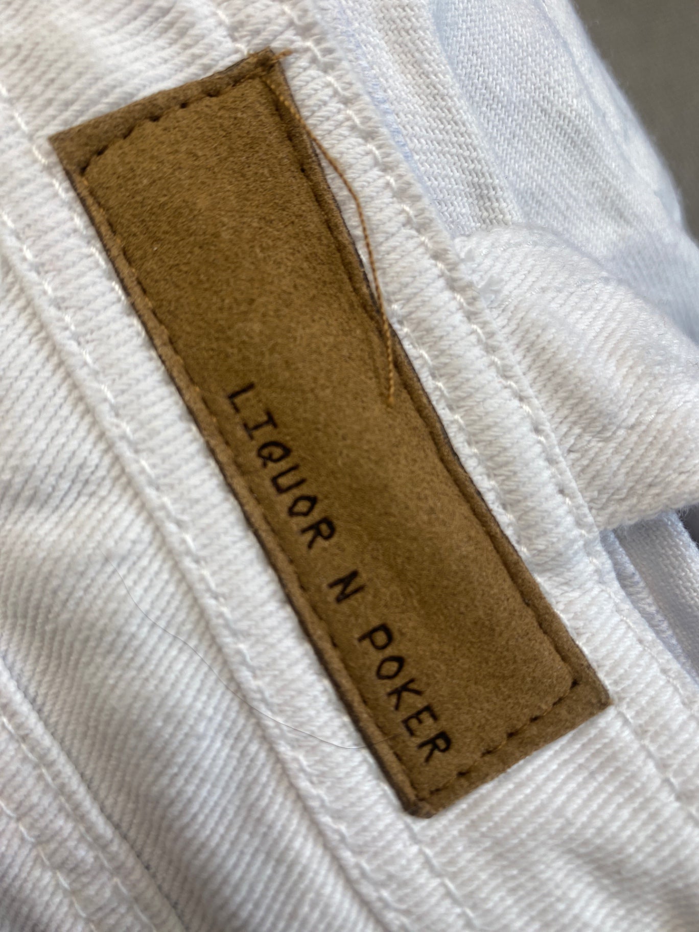 Fabulous Liquor n poker Pinafore Dress UK10 White sparkle GC003