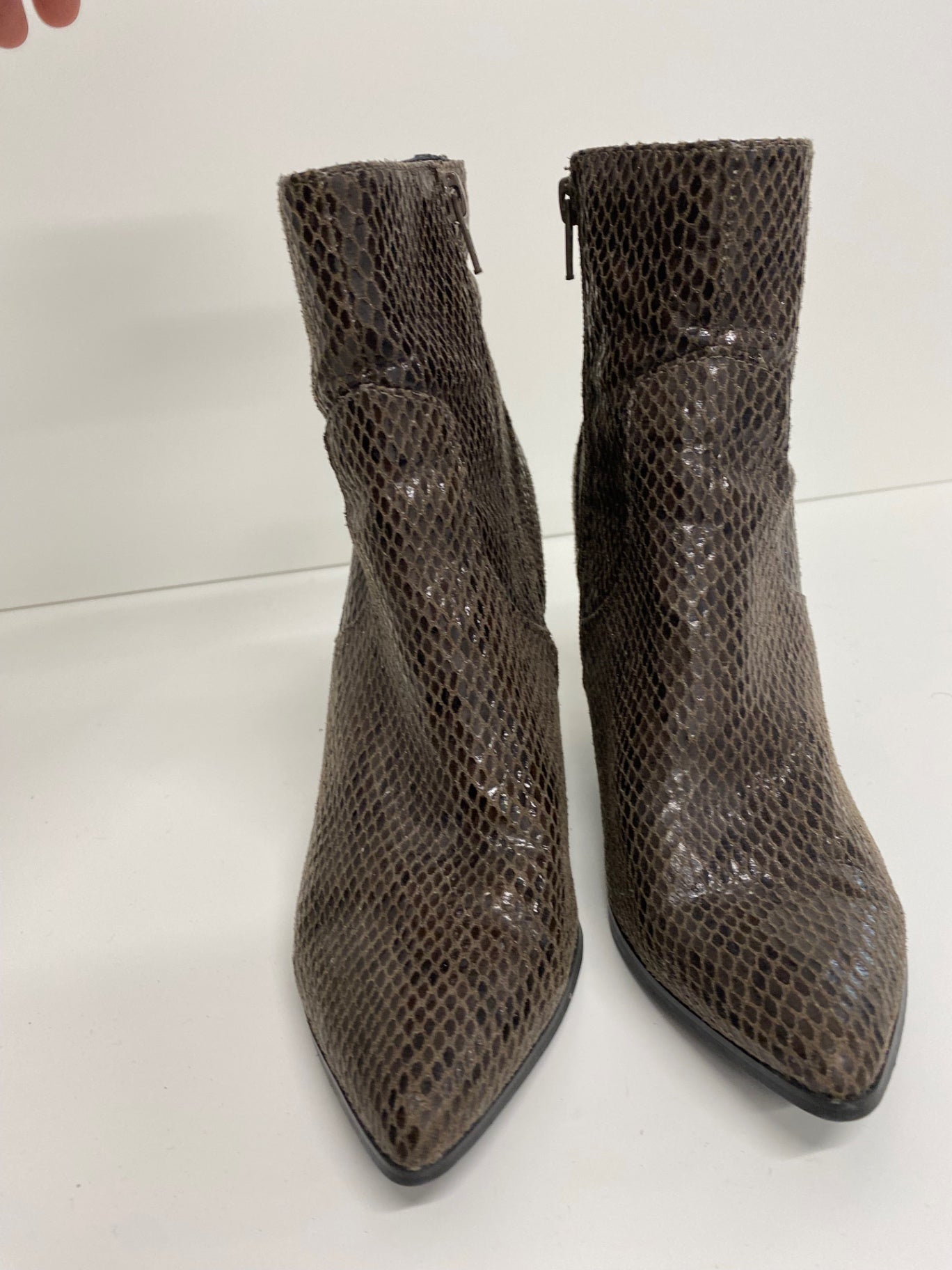 Fabulous Next Ankle Boots UK4 faux snakeskin western VT002