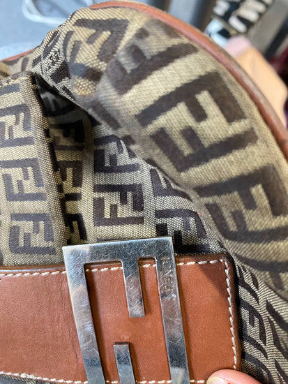 Fabulous Fendi Zucchino Vintage Mama Baguette Messenger crossbody One size logo GC003