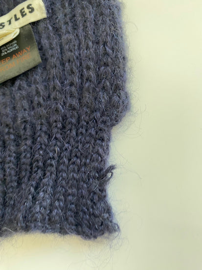 Fabulous Whistles Scarf One size Midnight Blue Mohair blend AM013