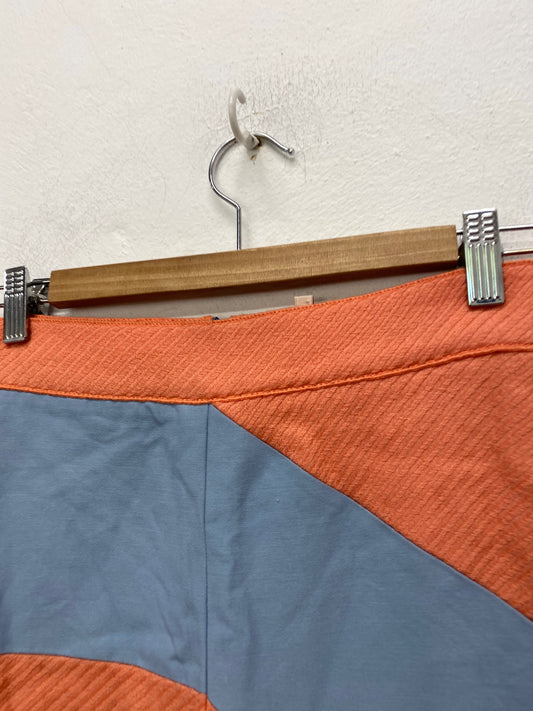 Fabulous Roksanda Pencil Skirt UK10 Orange & blue Coquette AM013