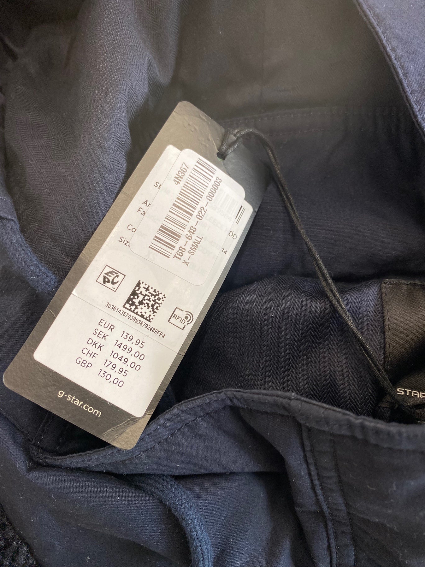 Fabulous G-Star Raw Teddy Fleece UK XS Navy VT002