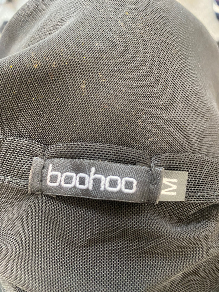 Fabulous boohoo Beach cover UK M Black and gold GC003