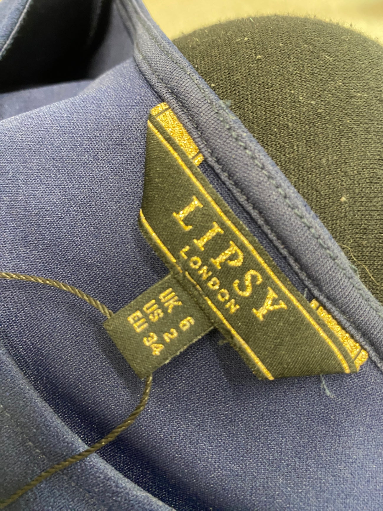 Fabulous Lipsy london Dress UK6 Navy Blue new VT002