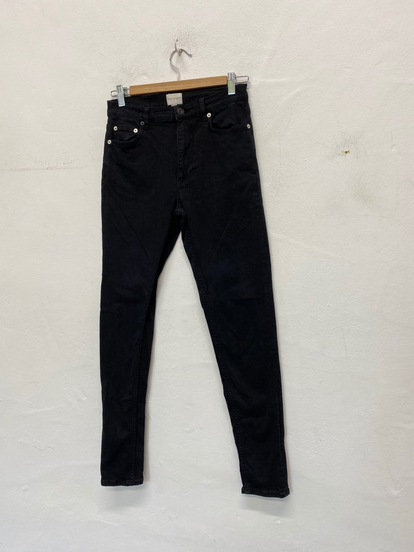 Fabulous French Connection Skinny jeans UK10 Black Classics AM013