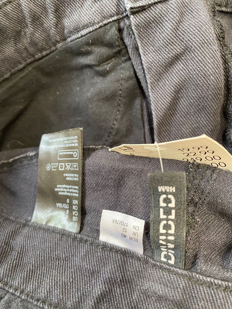 Fabulous H&M Mini Skirt UK12 Black Paperbag waist AM013