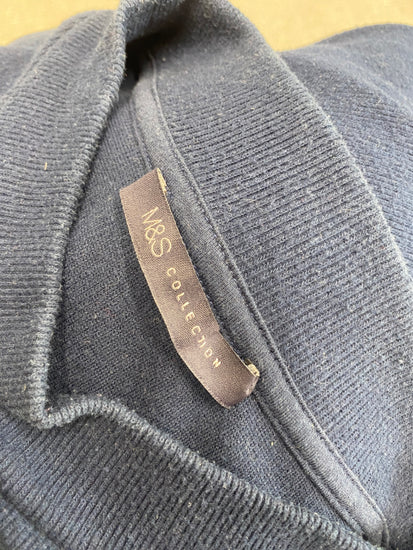 Fabulous Marks & Spencers Dress oversized UK8 Navy Blue VT002