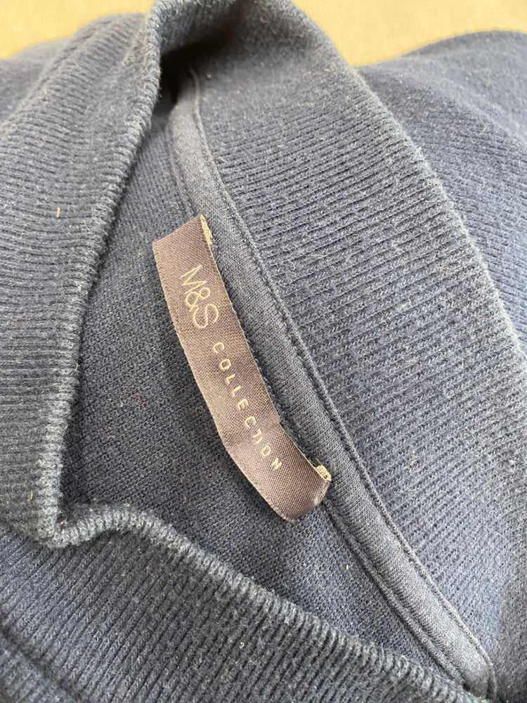 Fabulous Marks & Spencers Dress oversized UK8 Navy Blue VT002