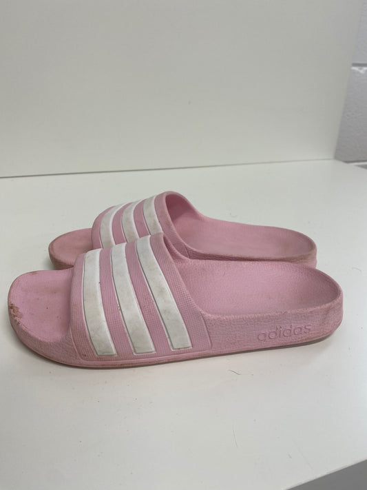 Fabulous Adidas Sliders UK2 Pink & white VT002
