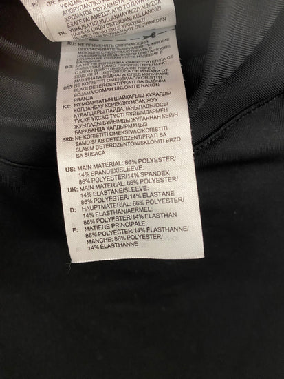 Fabulous adidas Alphaskin Top UK8-10 Black & Grey VT002