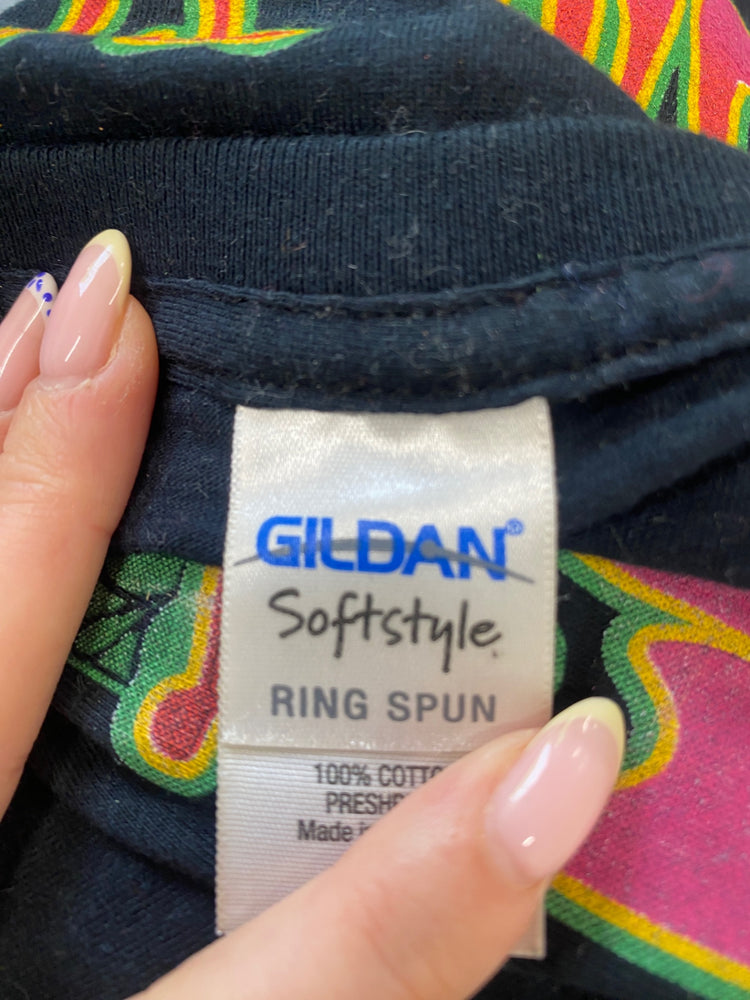 Fabulous Elton John T-Shirt UK M Black follow the yellow brick road tour GC003