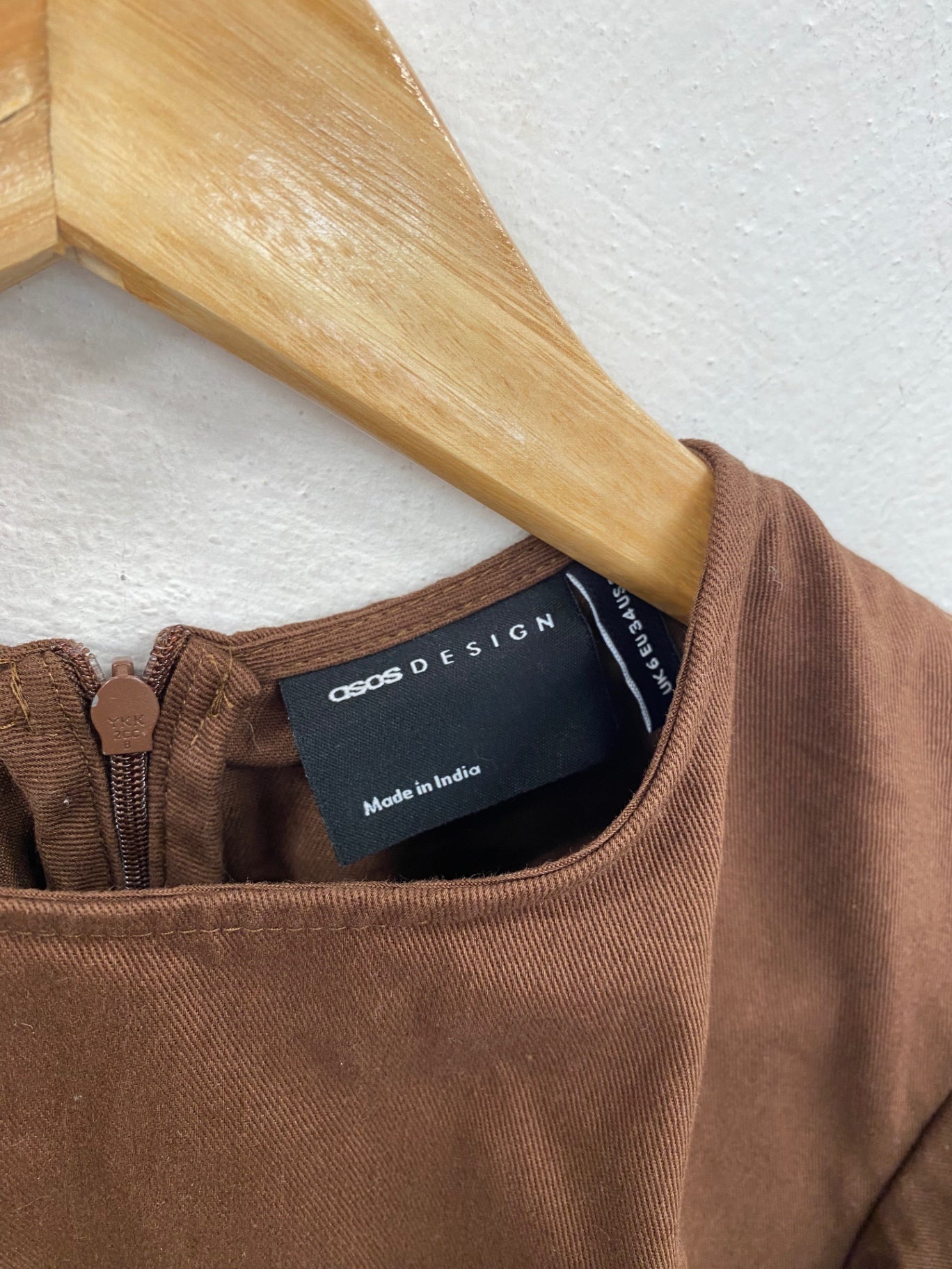 Fabulous ASOS Mini Dress UK6 Brown VT002