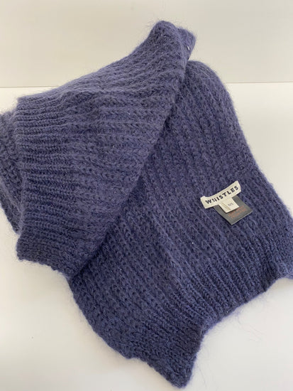 Fabulous Whistles Scarf One size Midnight Blue Mohair blend AM013