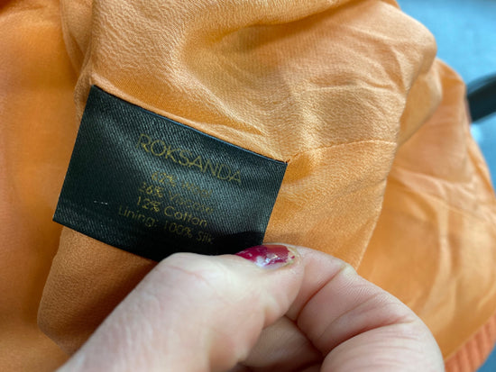 Fabulous Roksanda Pencil Skirt UK10 Orange & blue Coquette AM013