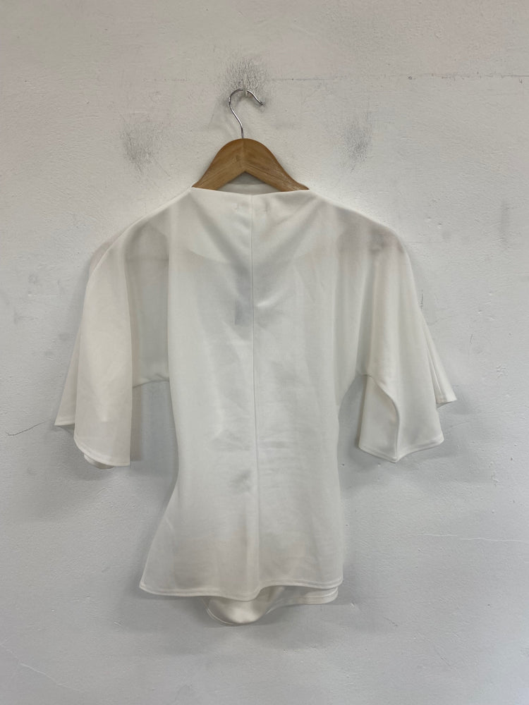 Fabulous Boohoo Blouse UK8 White VT002