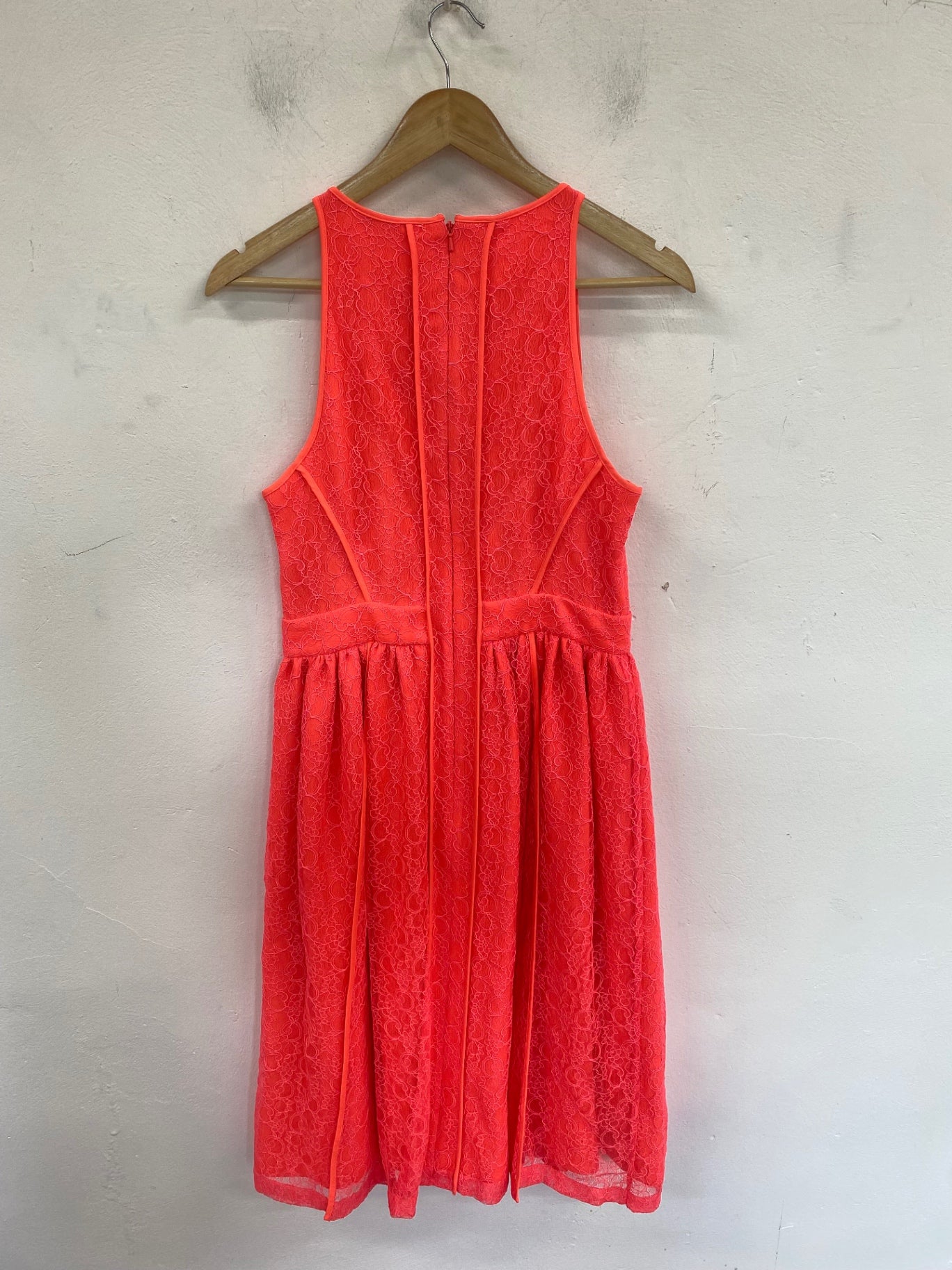 Fabulous WHISTLES Midi Dress UK12 Coral AM013