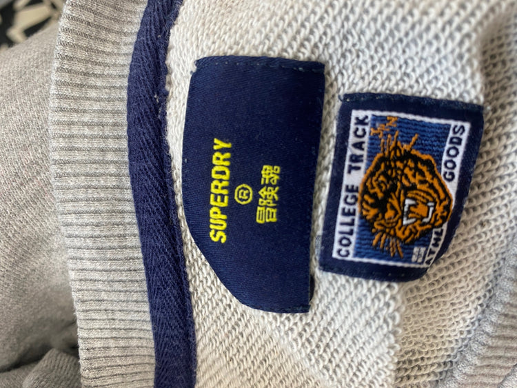 Fabulous Superdry Crop top UK12 Gray thick VT002