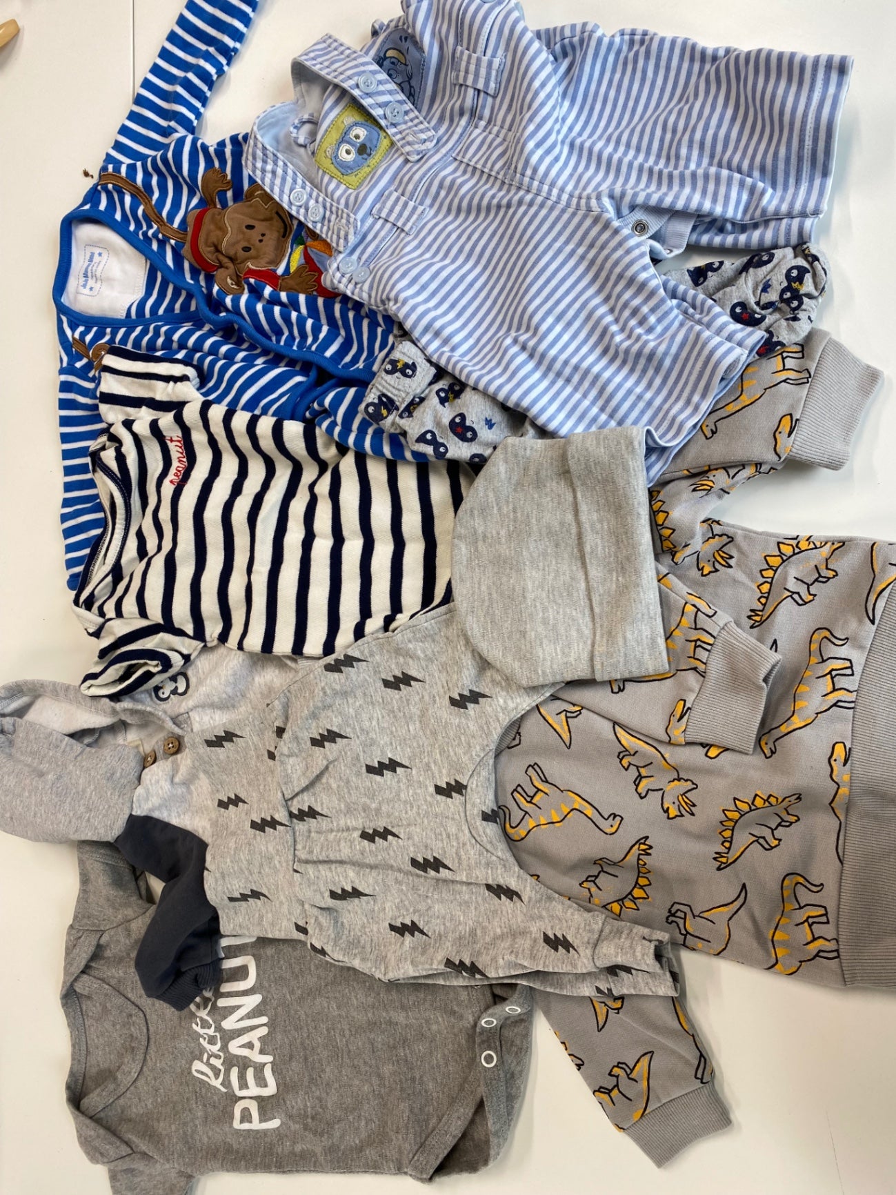 Fabulous Jojo Bebe Maman Children's Bundle #4 Age 0-3 months blues Greys AM013