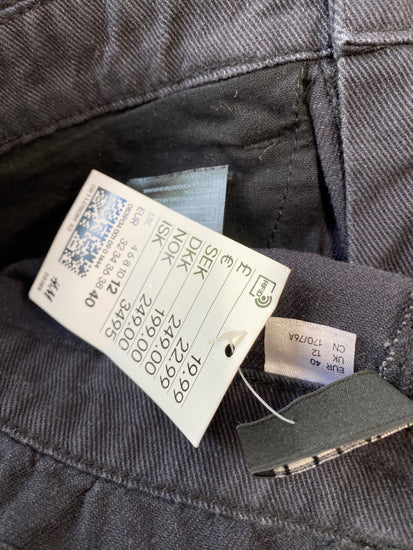 Fabulous H&M Mini Skirt UK12 Black Paperbag waist AM013