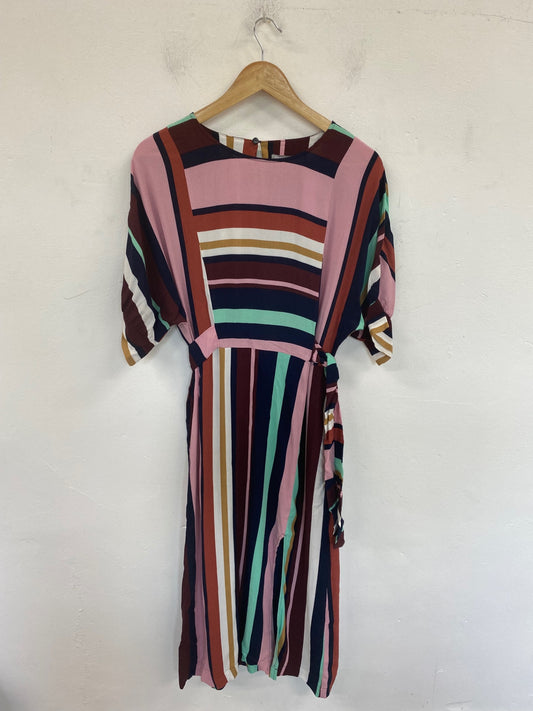 Fabulous Oliver Bonas Midi Dress UK10 Multicolour AM013