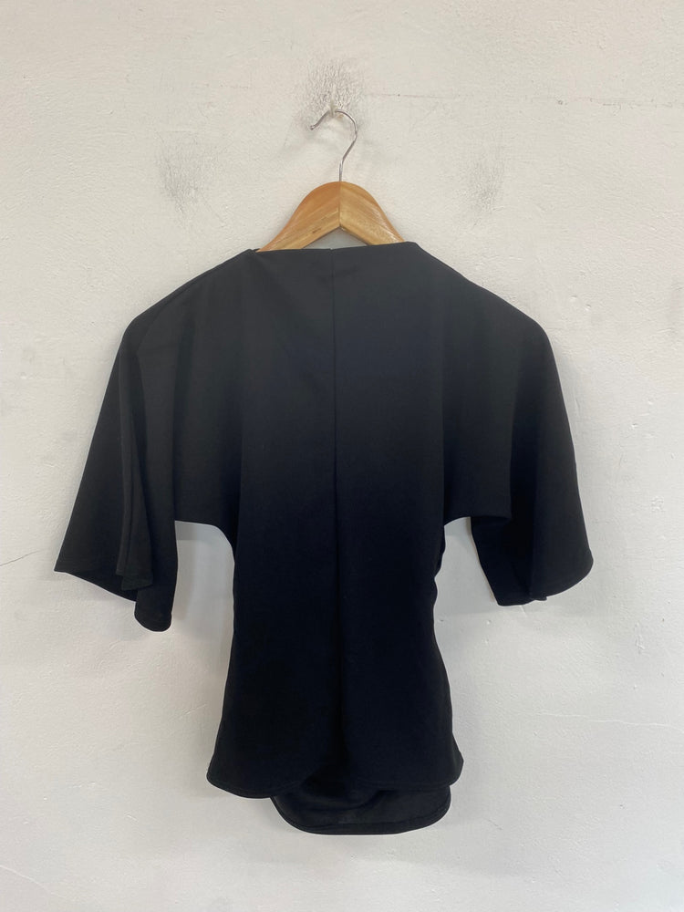 Fabulous Boohoo Blouse UK8 Black VT002