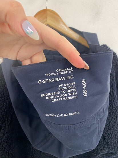 Fabulous G-Star Raw Teddy Fleece UK XS Navy VT002