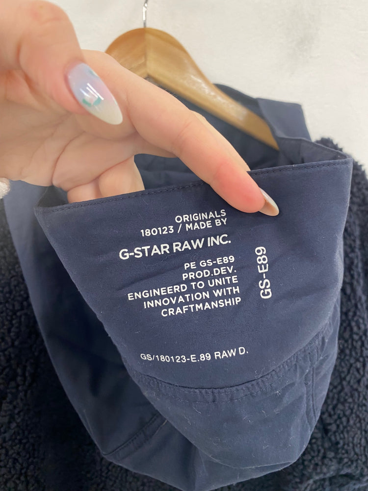 Fabulous G-Star Raw Teddy Fleece UK XS Navy VT002