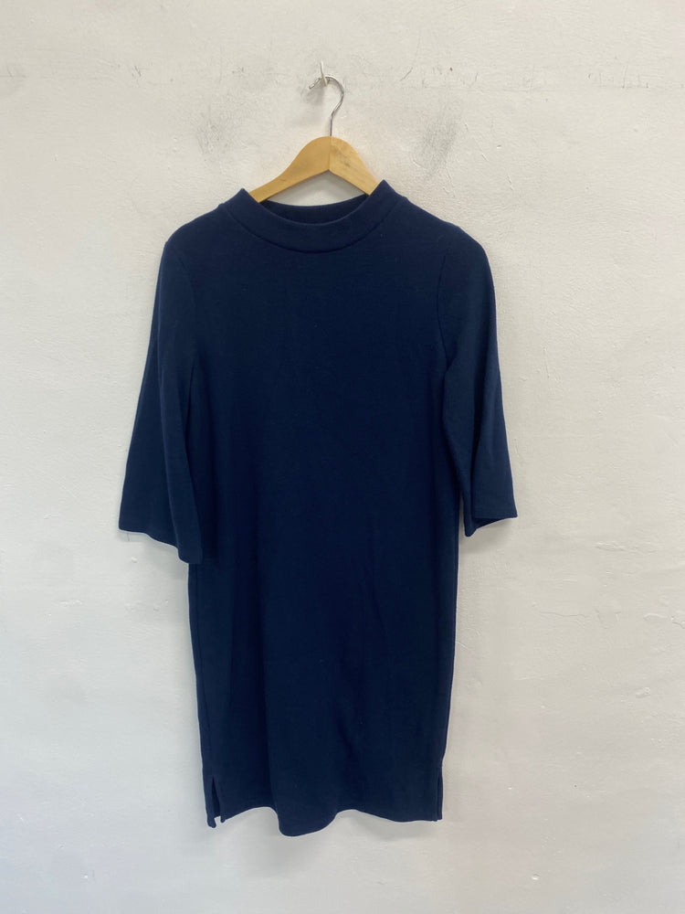 Fabulous Marks & Spencers Dress oversized UK8 Navy Blue VT002