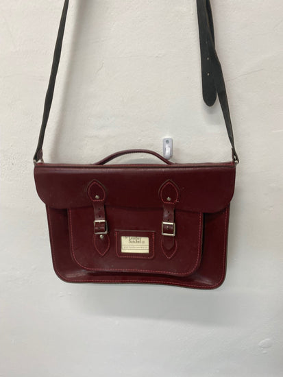 Fabulous Leather Satchel Co. Bag preppy burgundy GC003