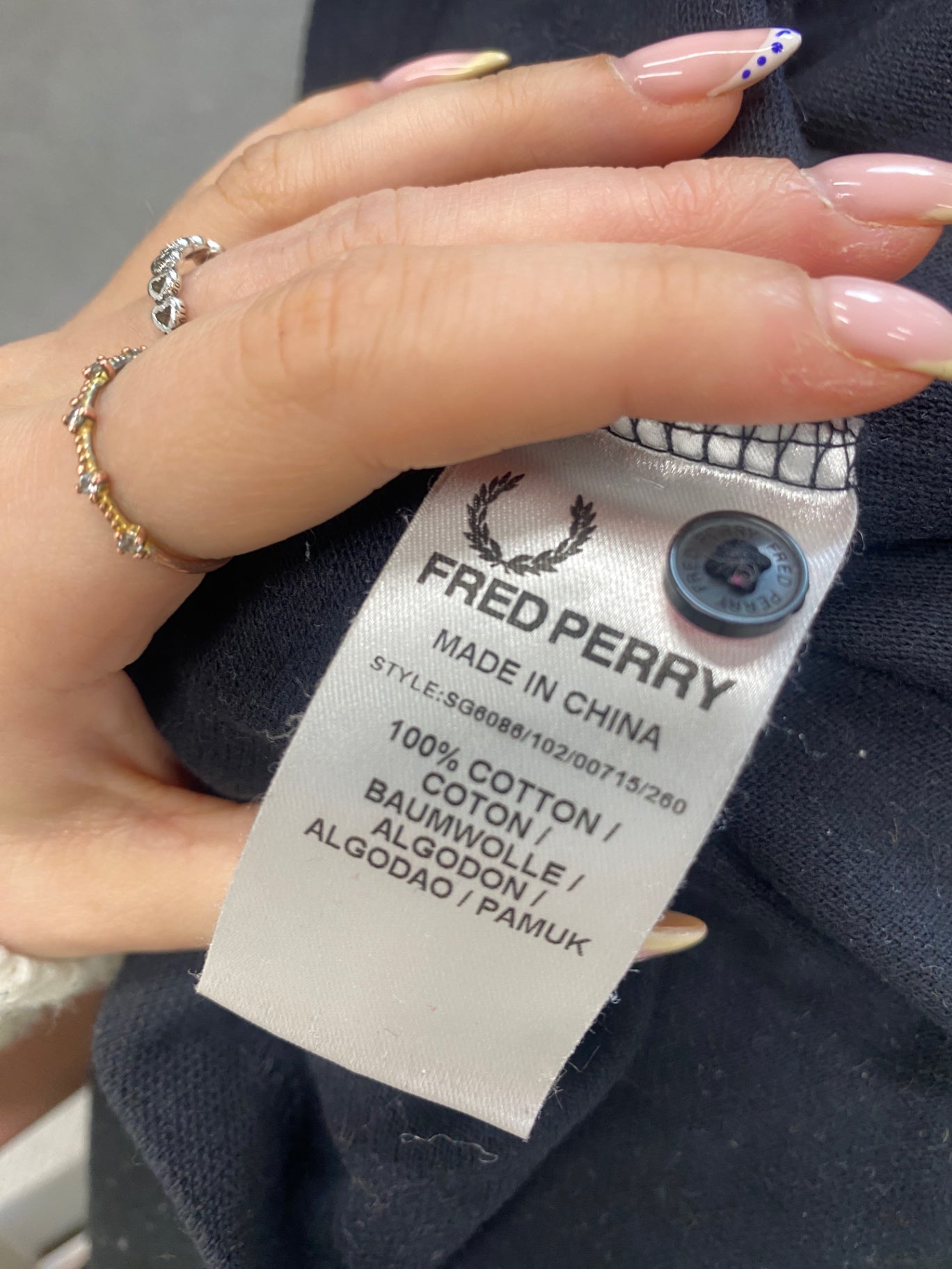 Fabulous Fred Perry Amy winehouse Polo Shirt UK10 Black GC003