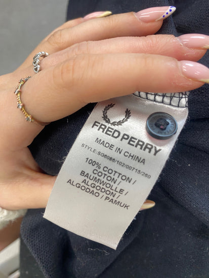 Fabulous Fred Perry Amy winehouse Polo Shirt UK10 Black GC003