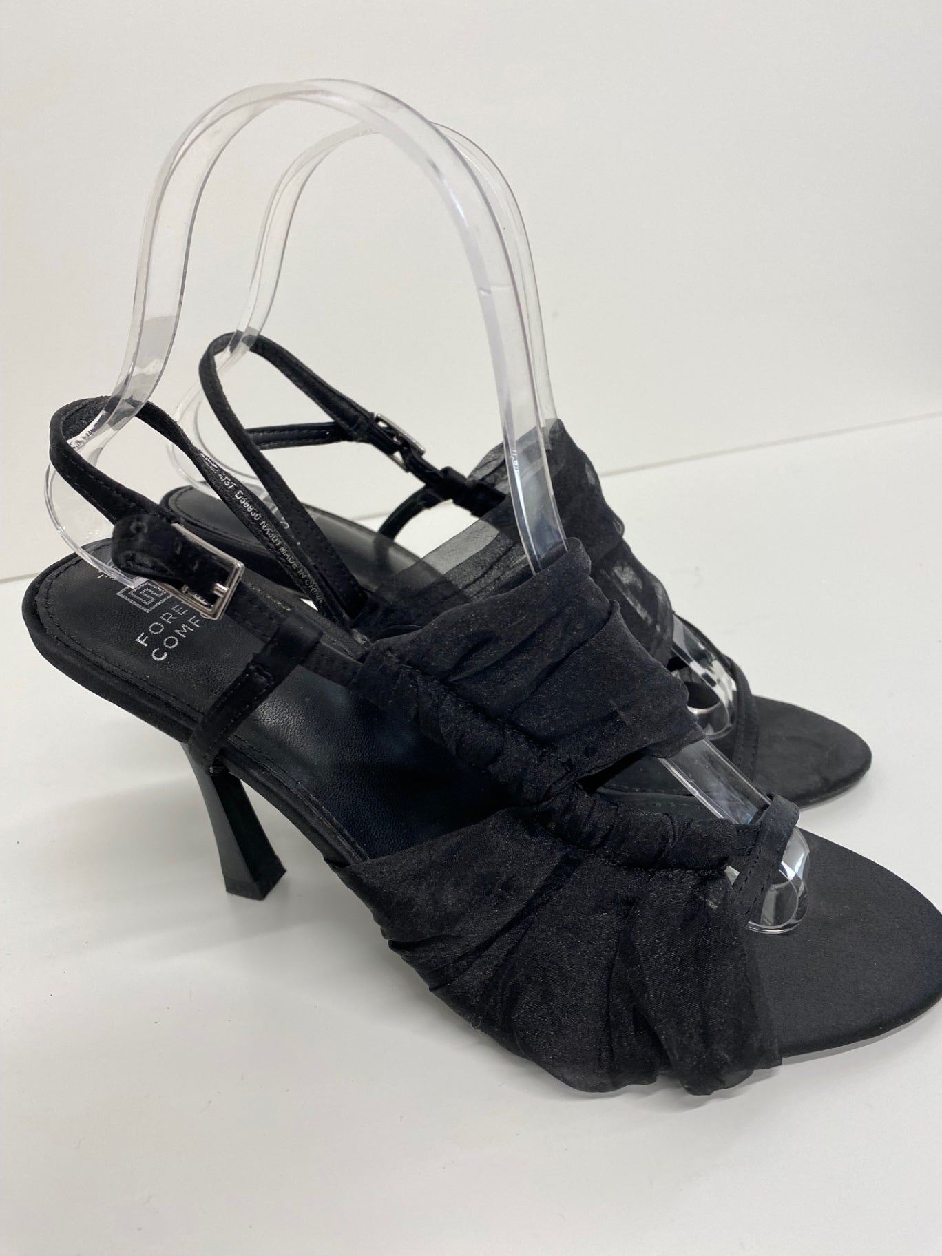 Fabulous Next Sandals UK4 Black stiletto evening party VT002