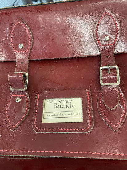 Fabulous Leather Satchel Co. Bag preppy burgundy GC003