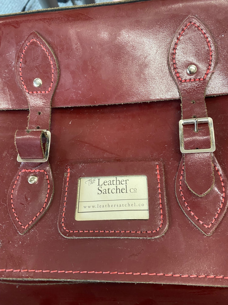 Fabulous Leather Satchel Co. Bag preppy burgundy GC003