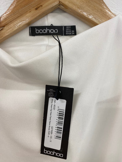 Fabulous Boohoo Blouse UK8 White VT002